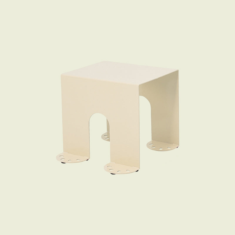 Scandinavian Iron Square End Table