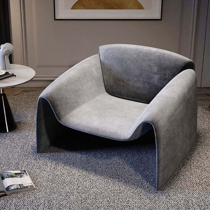 Lambswool plywood leather accent chairs for living room