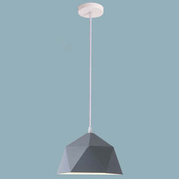 Modern Macaron Iron Lozenge Pendant Light
