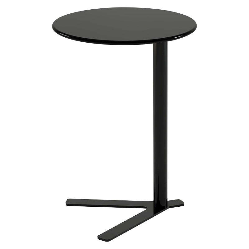 Scandinavian V-Base Iron End Table