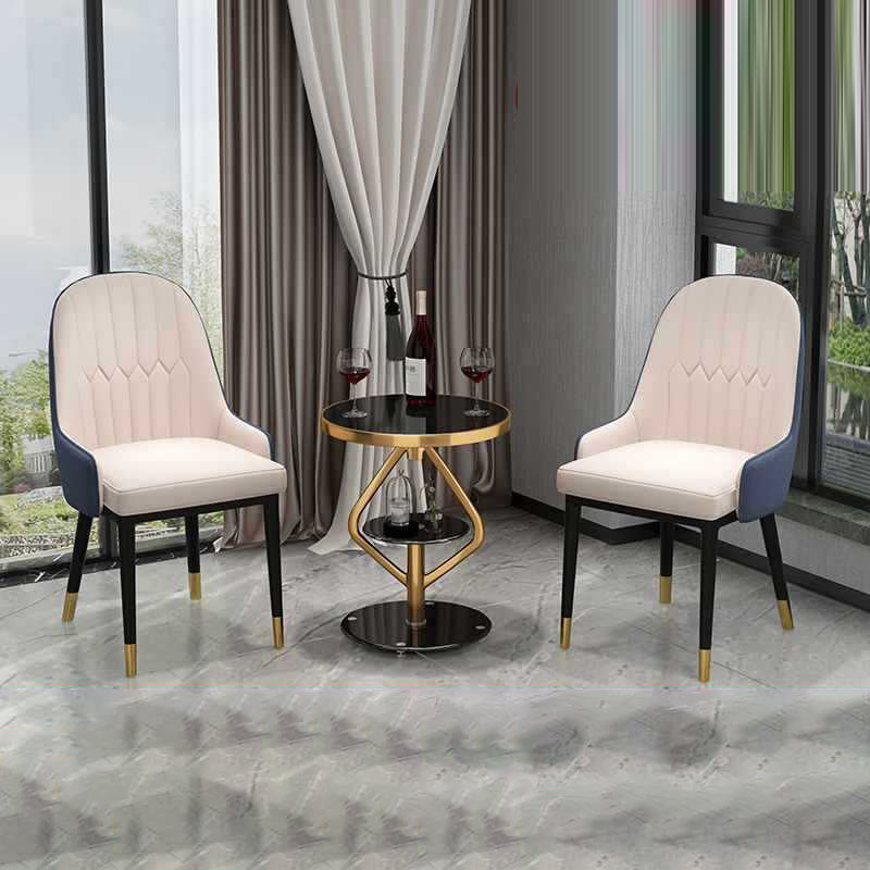 Nordic Lozenge Glass Steel End Table