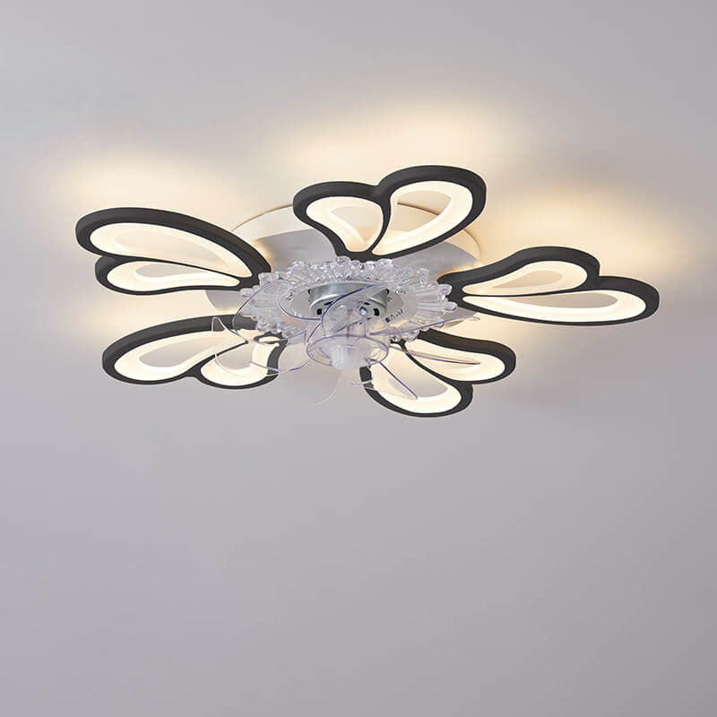 Scandinavian Minimalist Heart Flush Mount