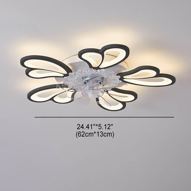 Scandinavian Minimalist Heart Flush Mount