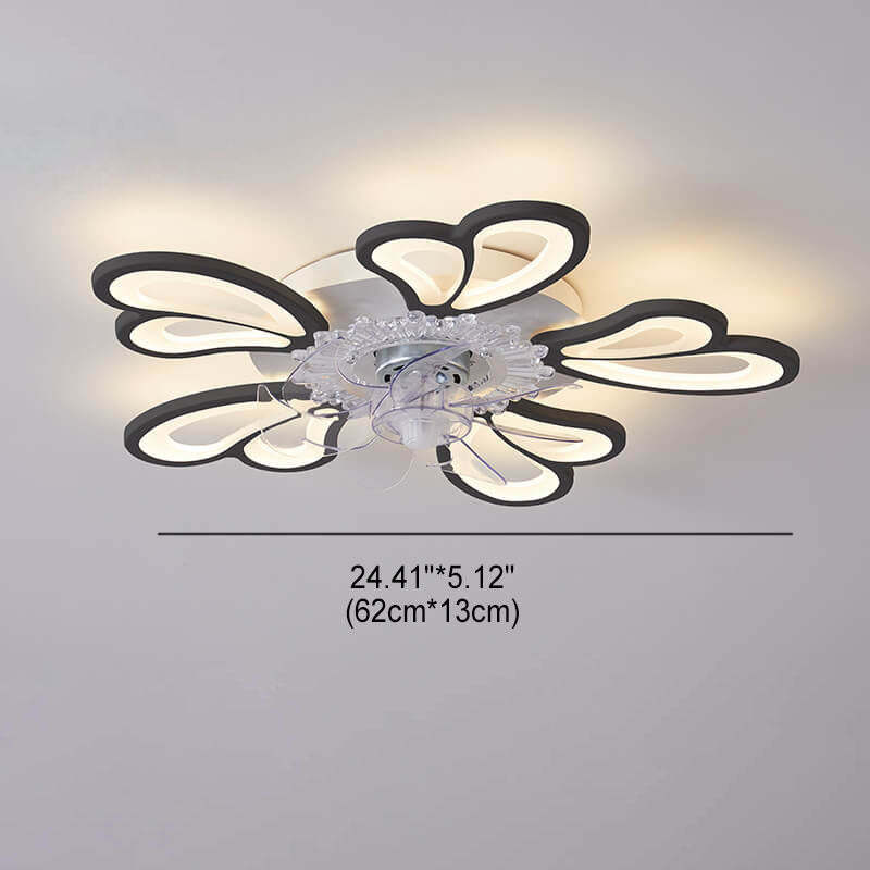 Scandinavian Minimalist Heart Flush Mount