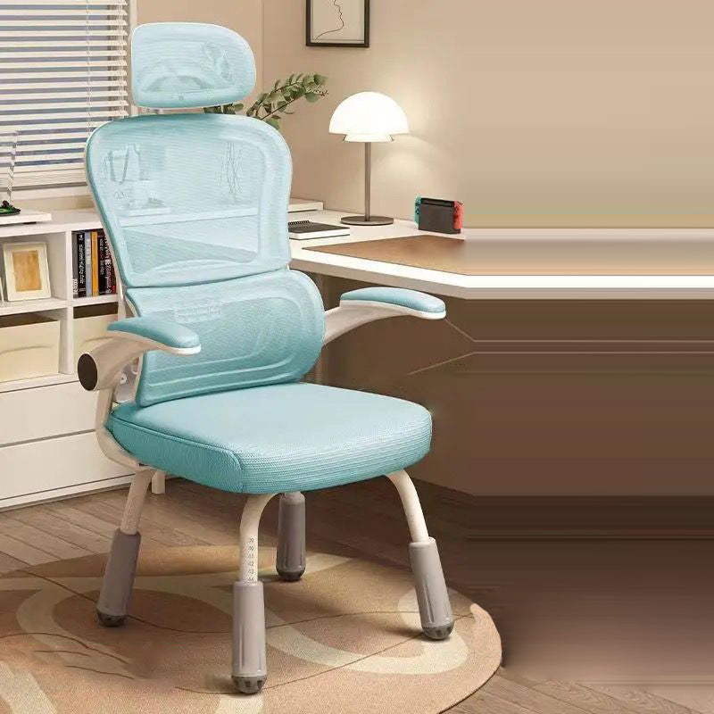 Scandinavian Mesh Steel Desk Chair — Not Swivel & Height Can Not Adjustable / Gray