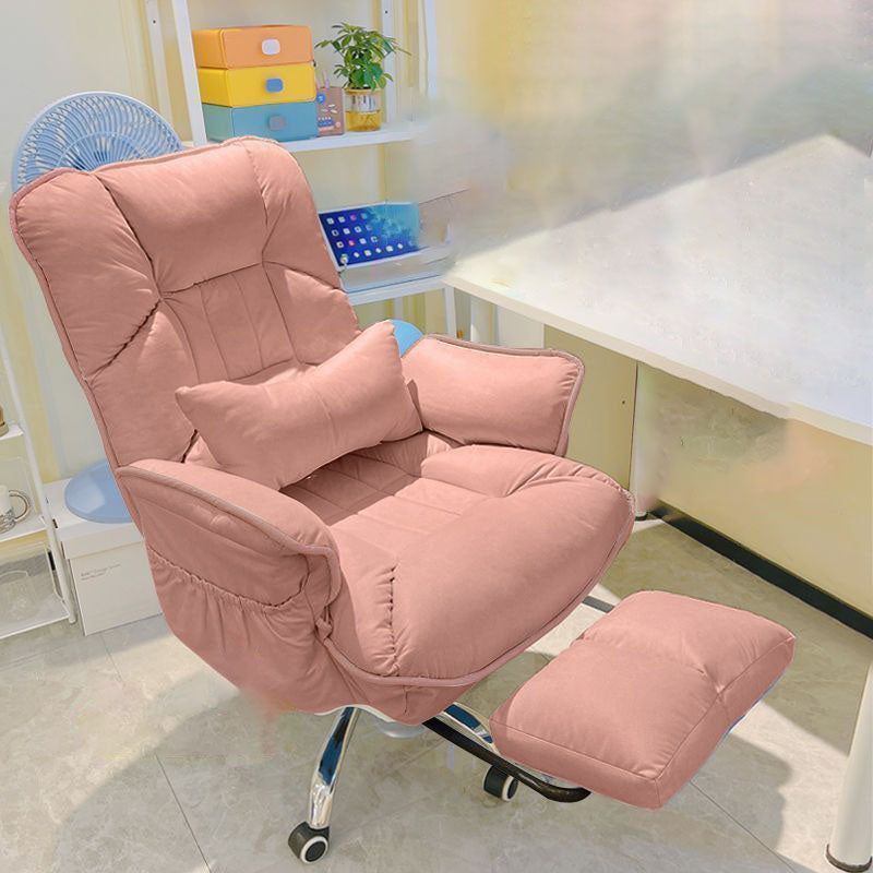Modern Fabric Steel Adjustable Recliner With Footrest — Steel / B - Gray / With Footrest