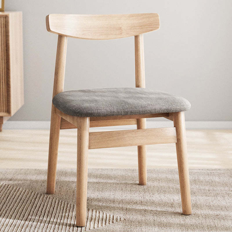 Retro Double-Layer Nappa Leather Open-Back Dining Chair