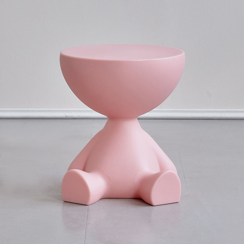 Minimalist Flat Round End Table