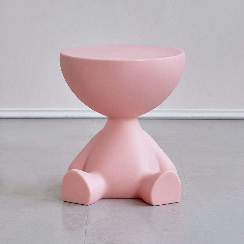 Minimalist Flat Round End Table
