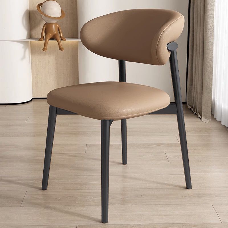 Nordic Leather Metal Dining Chair
