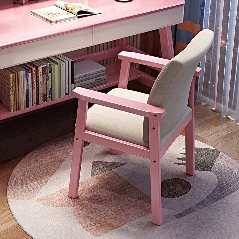Nordic Fabric Wood Desk Chair