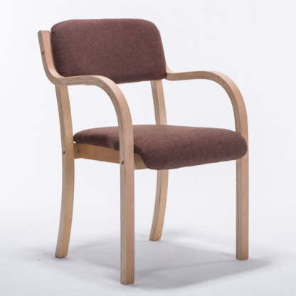 Nordic Wood Fabric Leather Velvet Dining Chair