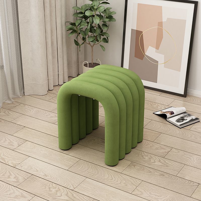 Lighom minimalist lambswool u-shape steel fabric accent chairs