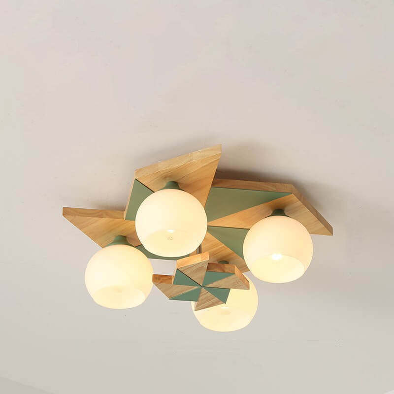 Scandinavian Childlike Giraffe Ceiling Light — Windmill / Pink / 220V-240V For UK/AU