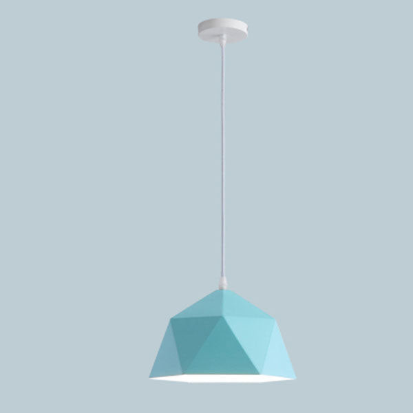 Modern Macaron Iron Lozenge Pendant Light
