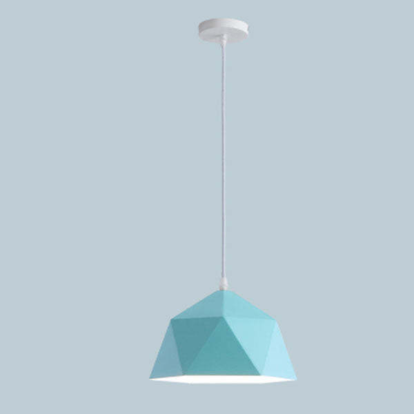 Modern Macaron Iron Lozenge Pendant Light