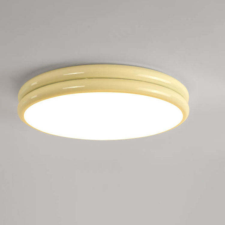 Modern Kids Wrought Iron Round LED Flush Mount Light