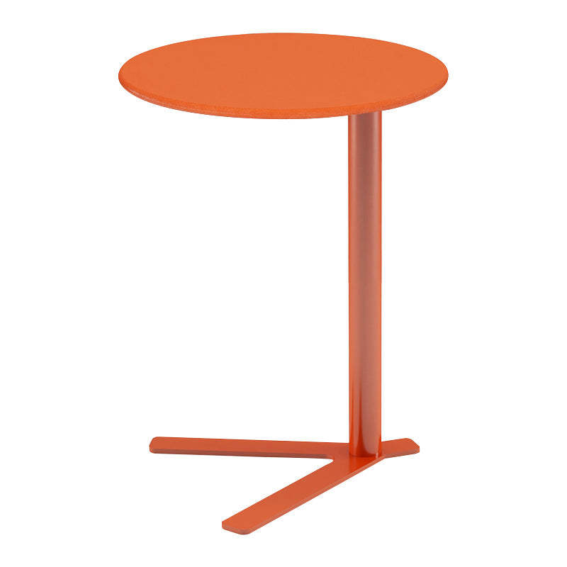 Scandinavian V-Base Iron End Table
