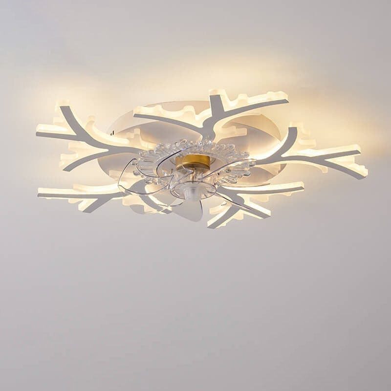 Scandinavian Modern Line Flush Mount Ceiling Fan