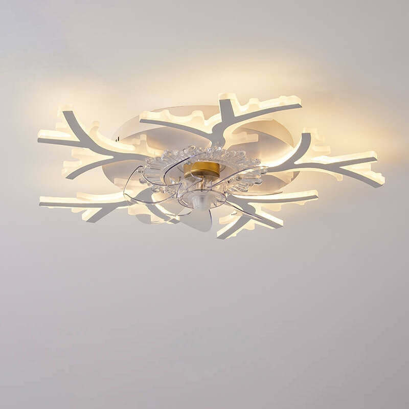 Scandinavian Modern Line Flush Mount Ceiling Fan