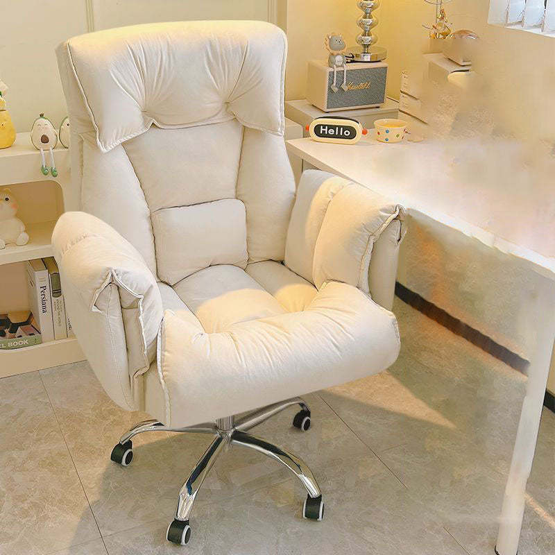 Modern Fabric Steel Adjustable Recliner With Footrest — Steel / B - Orange / Without Footrest
