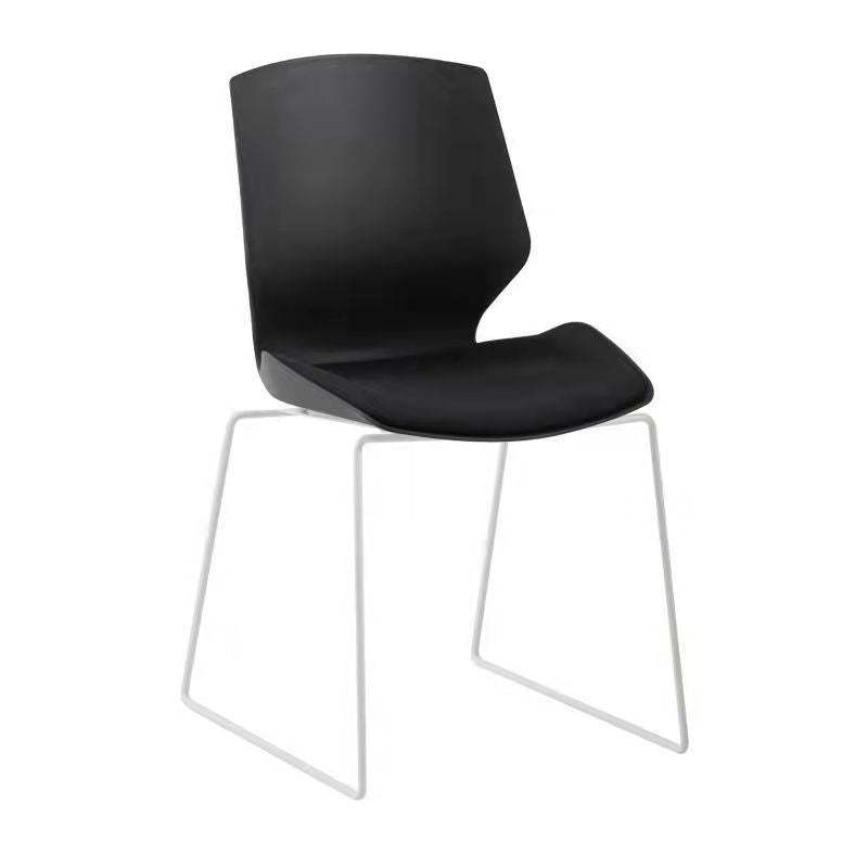 Scandinavian Curved Plastic Steel Desk Chair