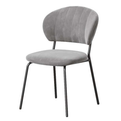 Nordic Round Upholstered Dining Chair