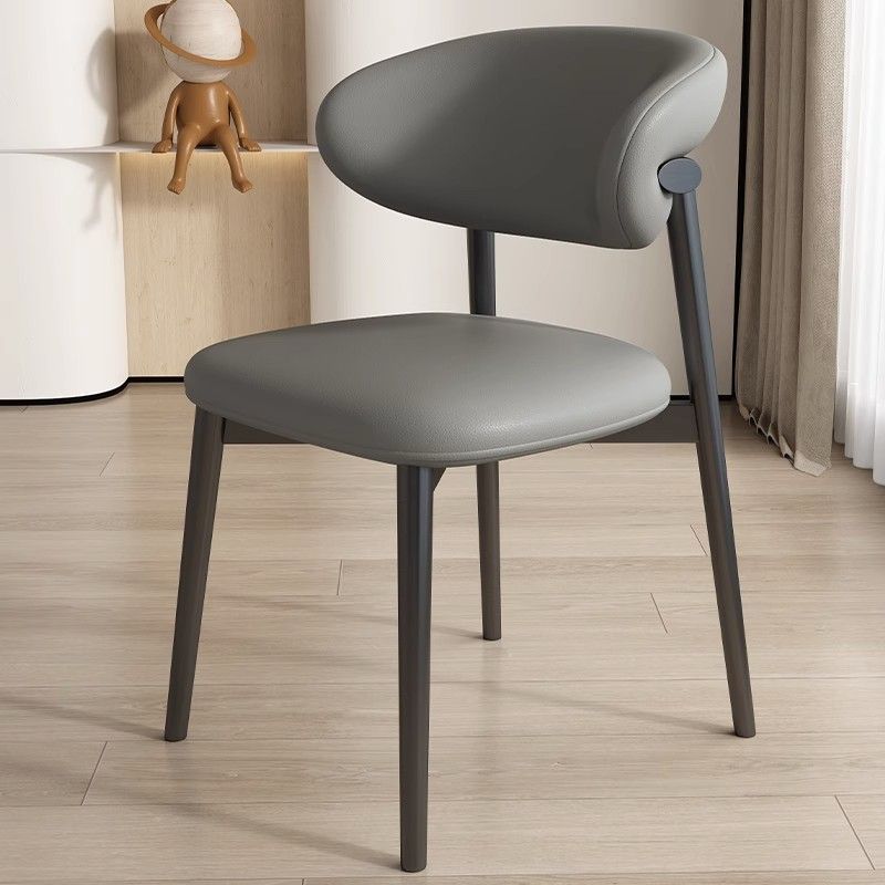 Nordic Leather Metal Dining Chair