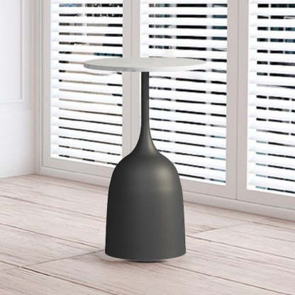 Scandinavian Metal Iron Marble End Table