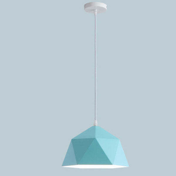 Modern Macaron Iron Lozenge Pendant Light
