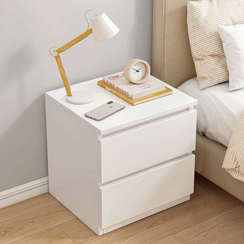 Lighom minimalist 3-drawer panel wood nightstands