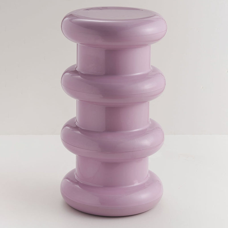 Scandinavian Acrylic Cylinder Vanity Stool