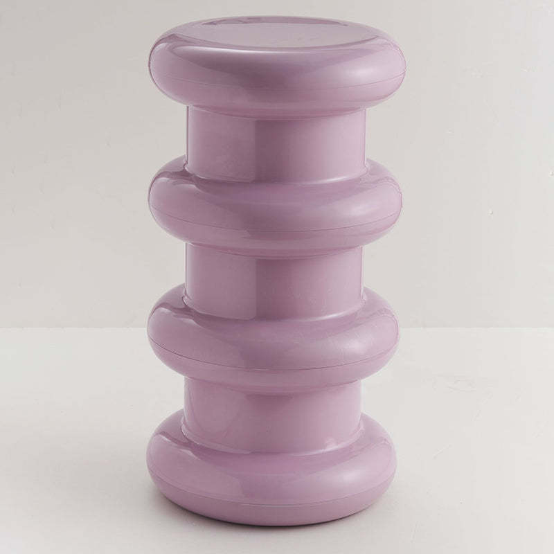 Scandinavian Acrylic Cylinder Vanity Stool