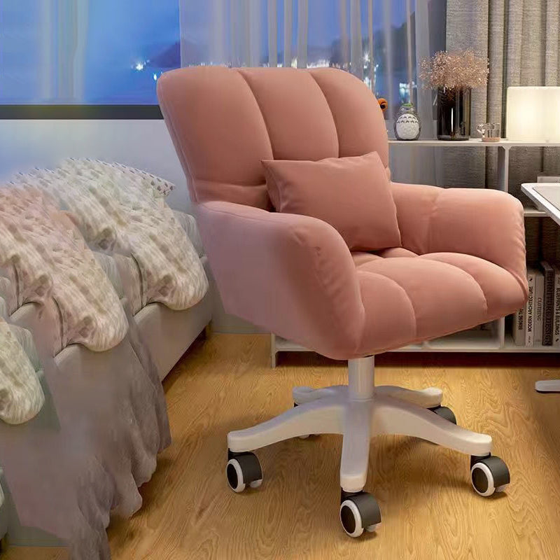 Nordic Velvet Swivel Height-Adjustable Desk Chair