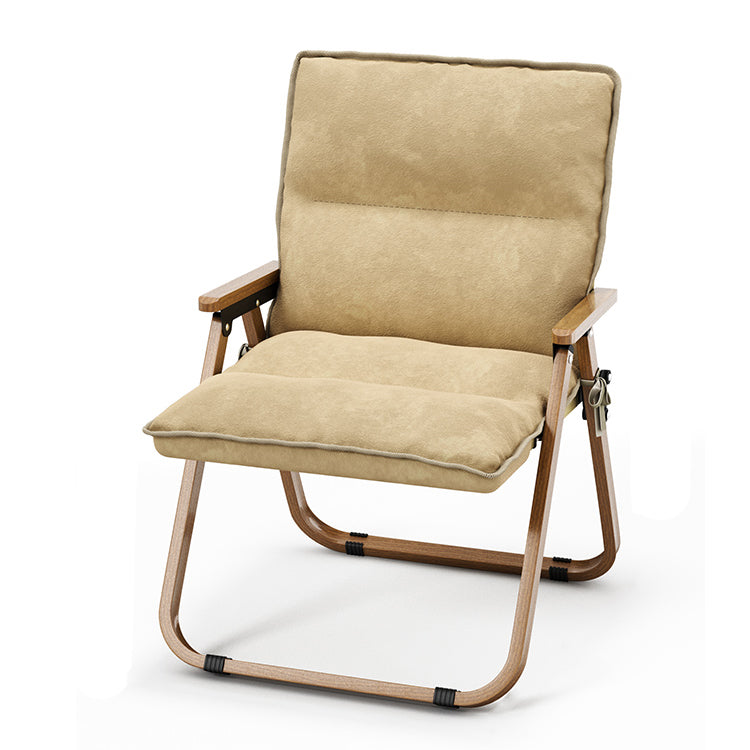 Rustic Suede Cotton Steel Foldable Chair