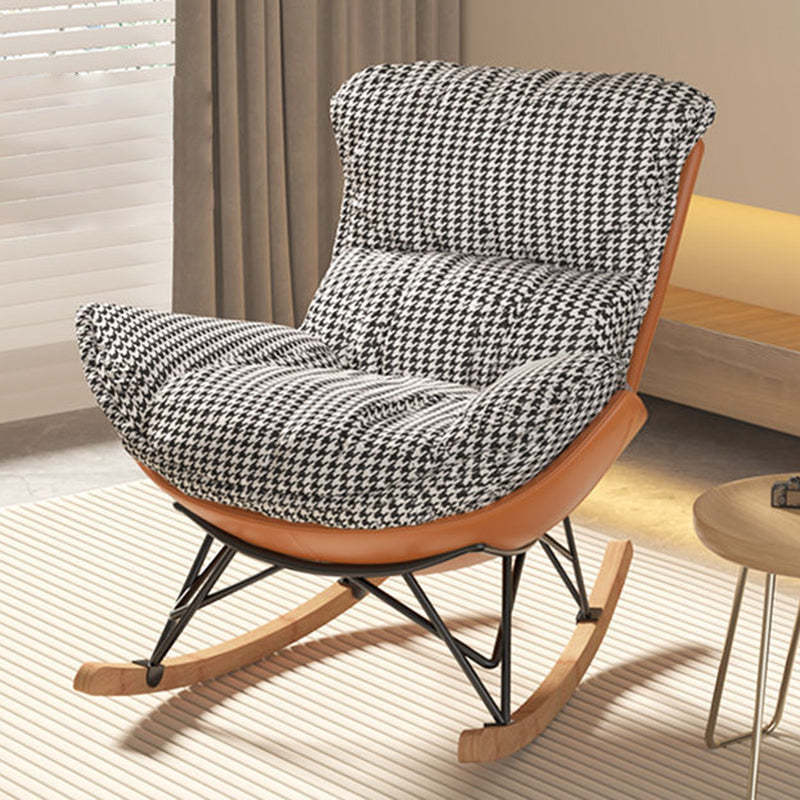 Contemporary Fabric Upholstered Rocking Chair