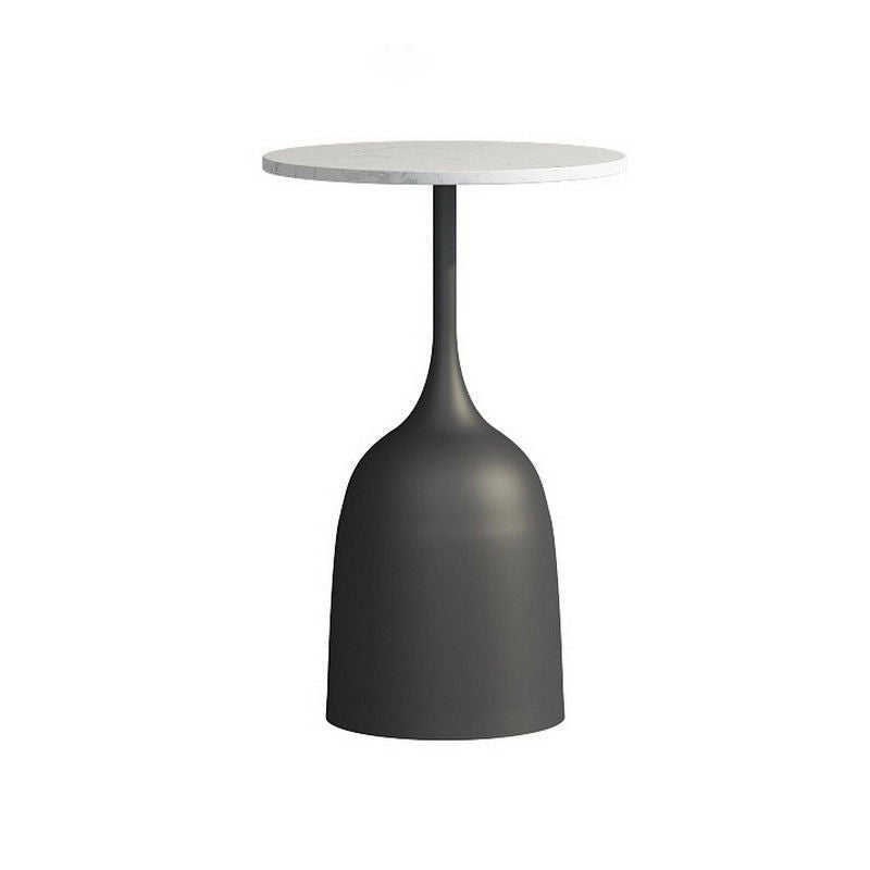 Scandinavian Metal Iron Marble End Table
