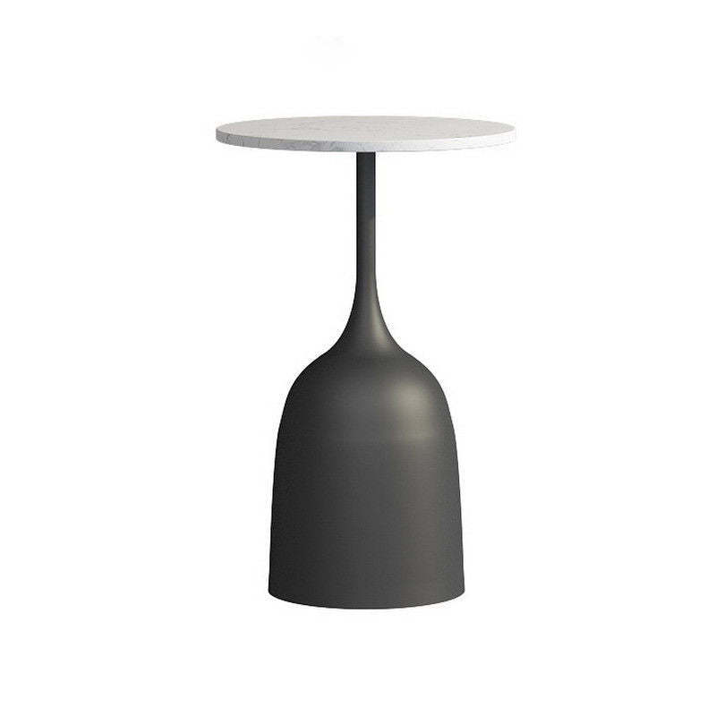 Scandinavian Metal Iron Marble End Table
