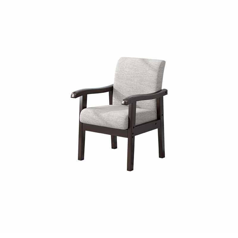 Minimalist Upholstered Fabric Wood Chair