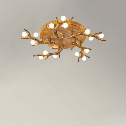 Scandinavian Polymer Branch Ball Ceiling Light
