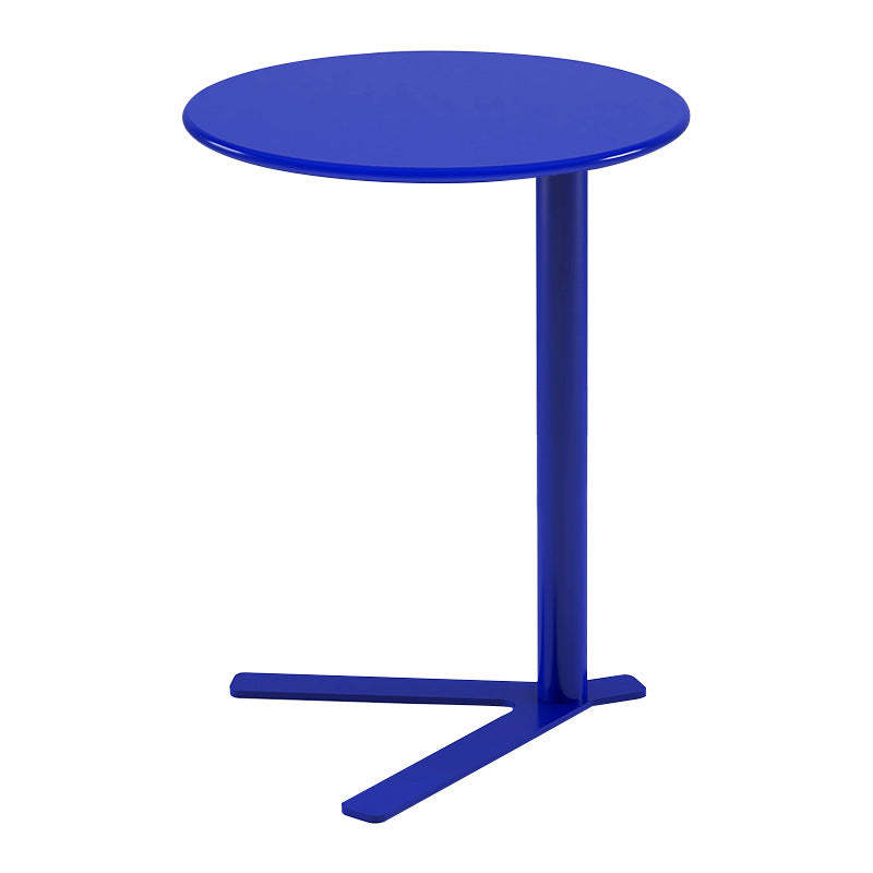 Scandinavian V-Base Iron End Table