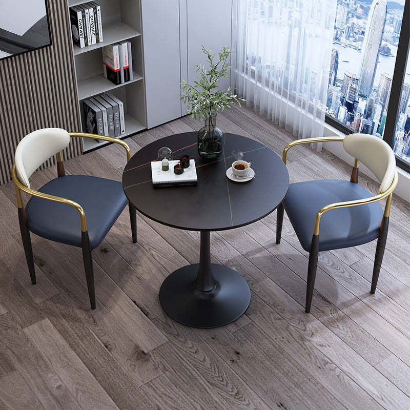Contemporary Square Velvet Upholstered Dining Chair