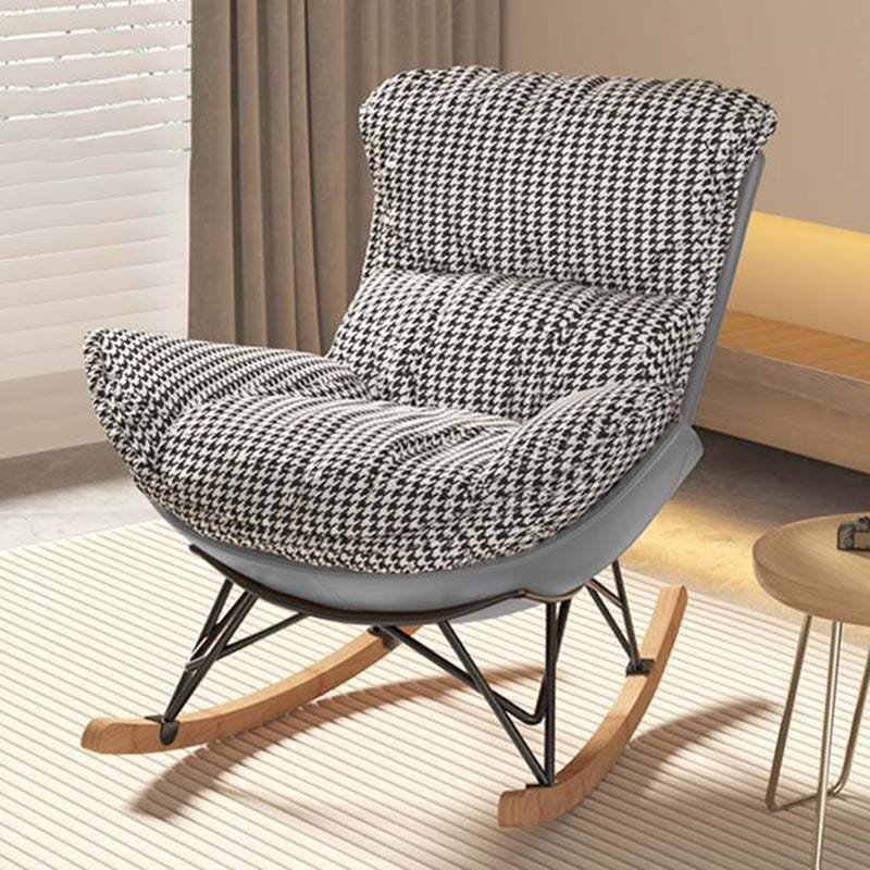 Contemporary Fabric Upholstered Rocking Chair