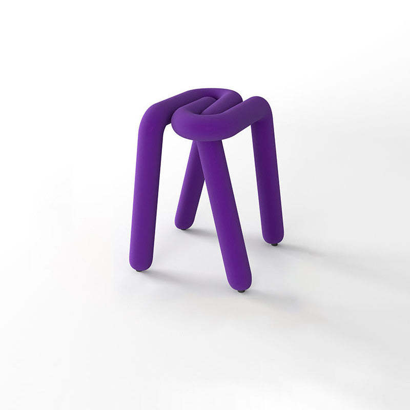 Contemporary Striped Fabric Wood Four-Leg Chair