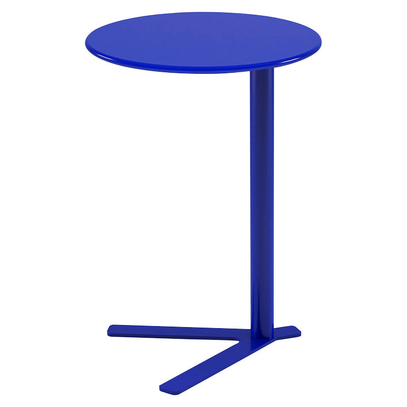 Scandinavian V-Base Iron End Table