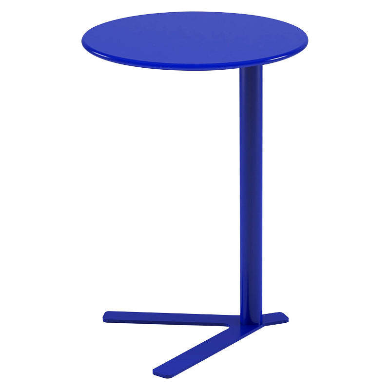 Scandinavian V-Base Iron End Table