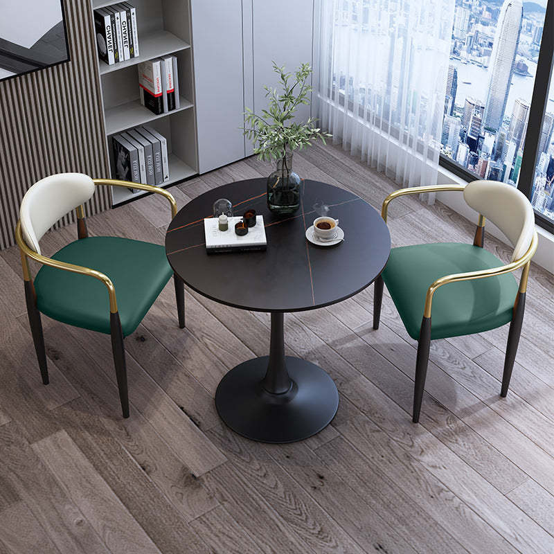 Contemporary Square Velvet Upholstered Dining Chair