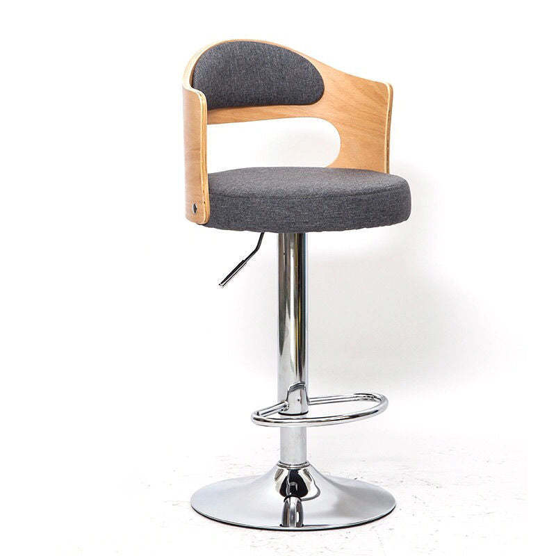 Minimalist faux gray bar & counter stools