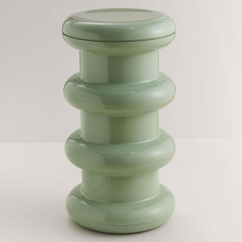 Scandinavian Acrylic Cylinder Vanity Stool