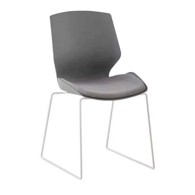 Nordic curved desk gray office chairs